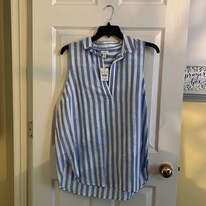 JCrew stripped tank top size xl